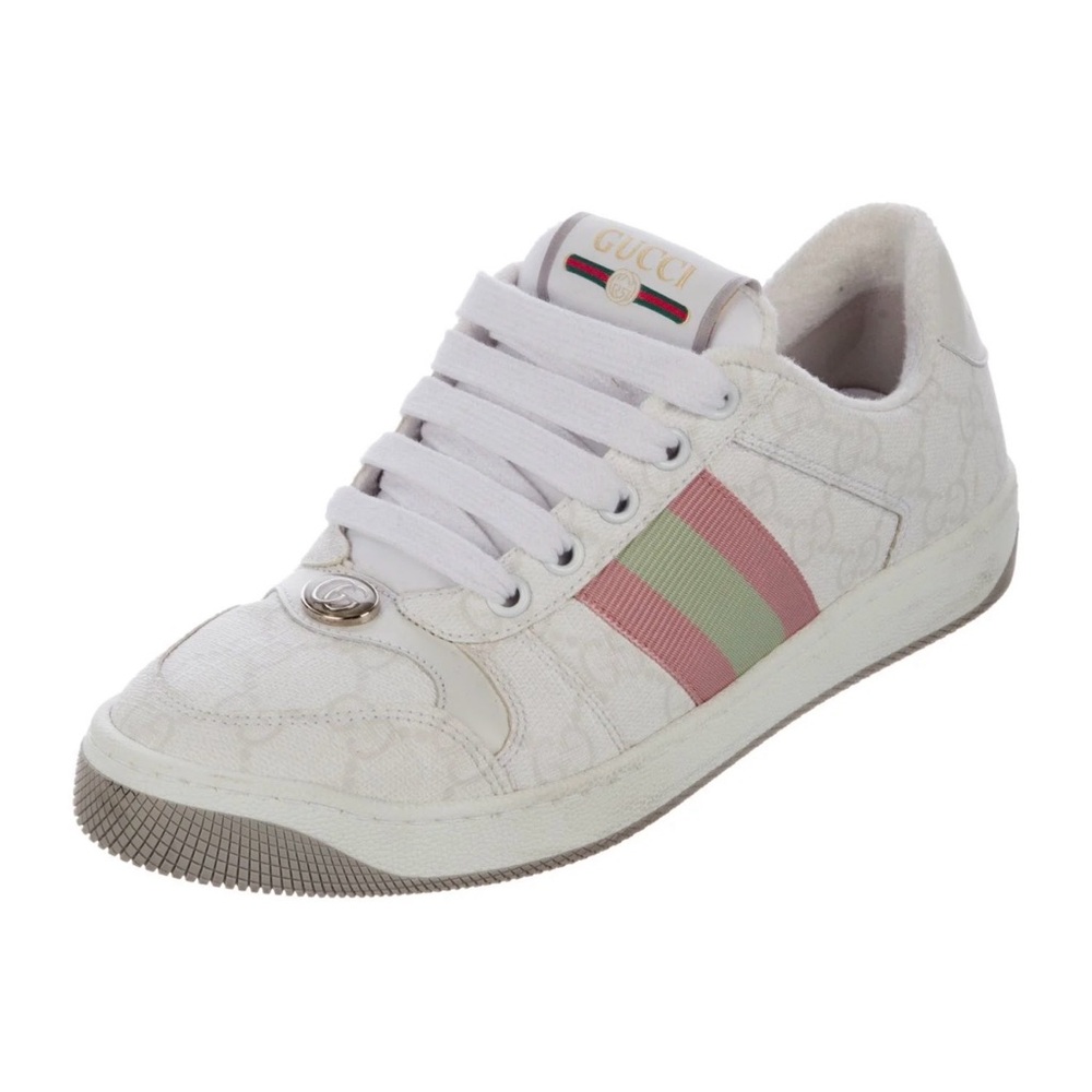 Gucci GG Supreme Grosgrain Trim Sneakers - Picture 3 of 6